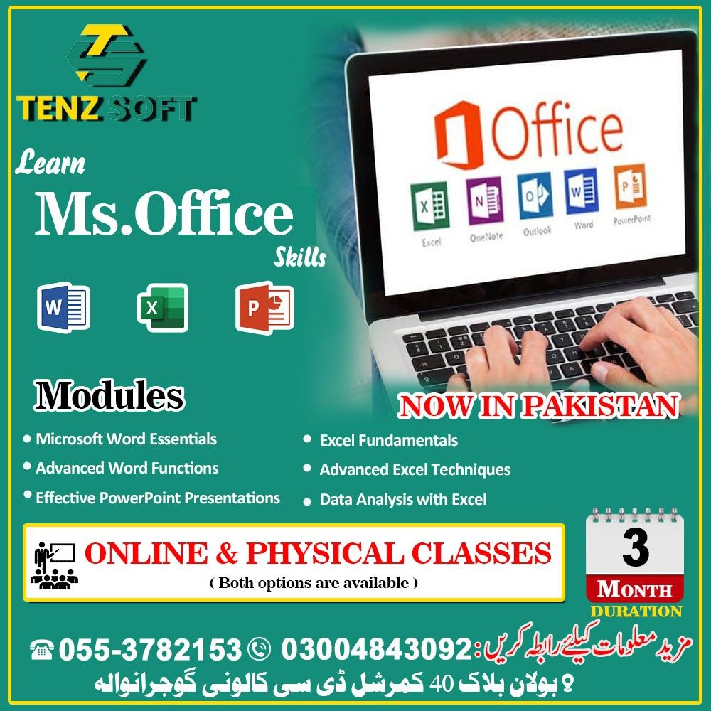 Best MS Office Course at Gujranwala